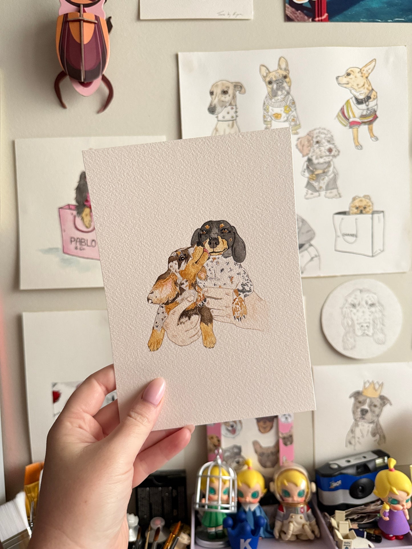 Hand Drawn Pet Portraits